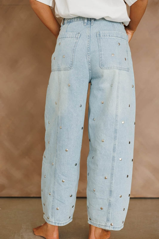 Pantalón mezclilla barrel