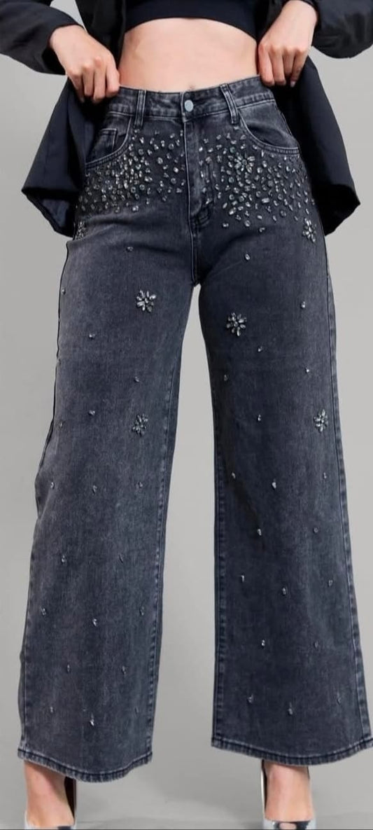 Pantalón mezclilla negro