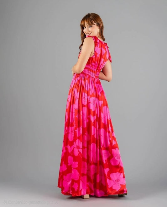 Maxi vestido Rojo Rosa