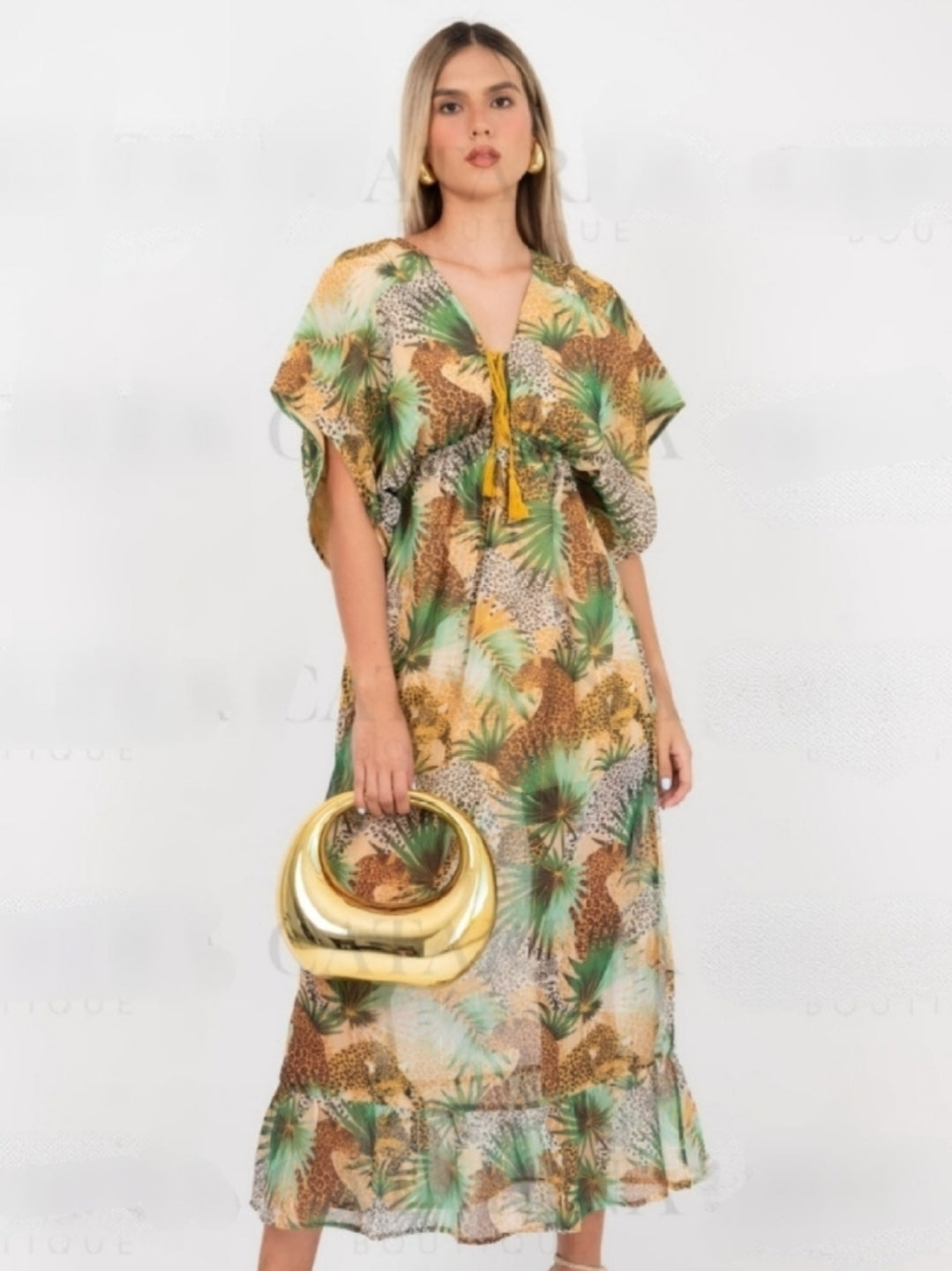 Vestido estampado Cheetah