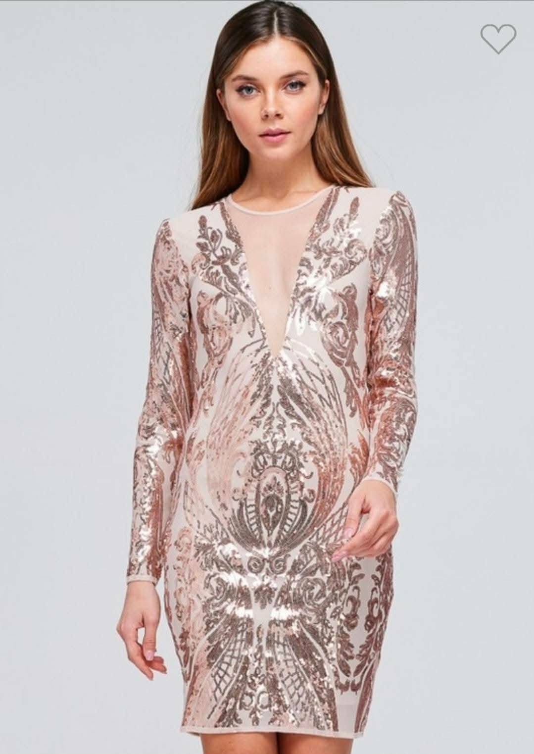 Vestido manga larga