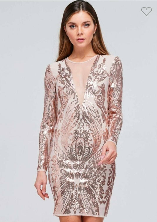 Vestido manga larga