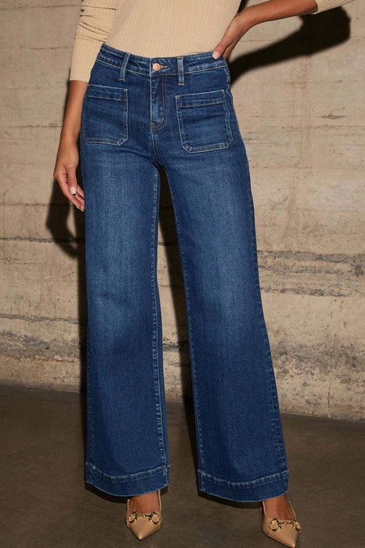 Jeans pierna amplia