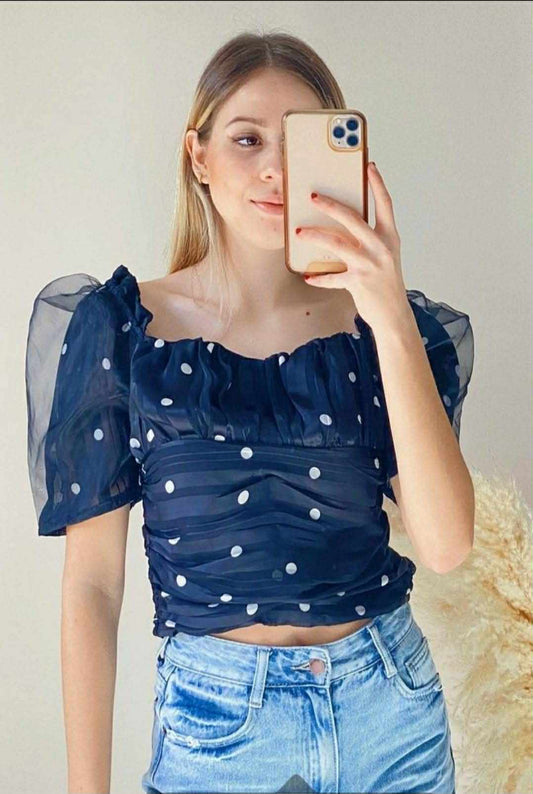 BLUSA NEGRA PUNTOS