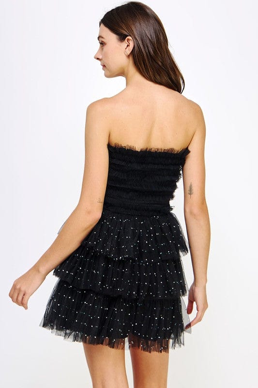 Vestido Corto Tul