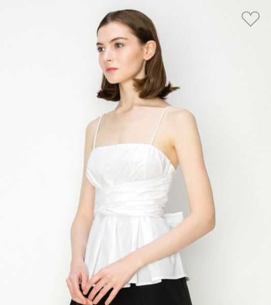 Blusa tirantes blanco