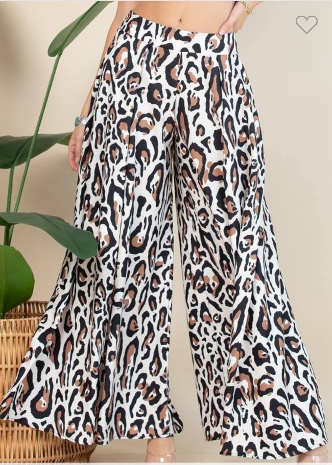 Pantalon amplio animal print