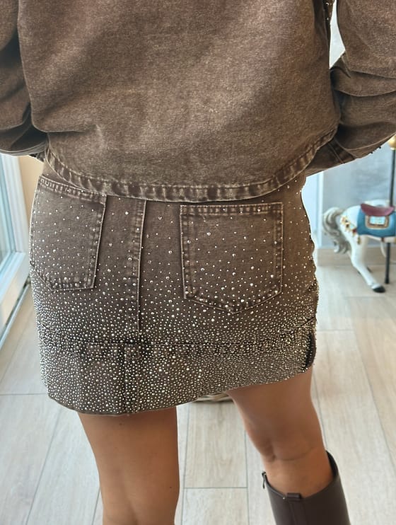 Falda con brillos
