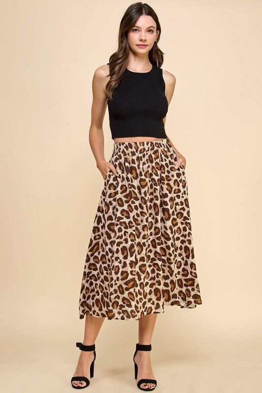 Falda animal print