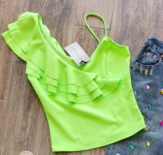 BLUSA VERDE FOSFORECENTE