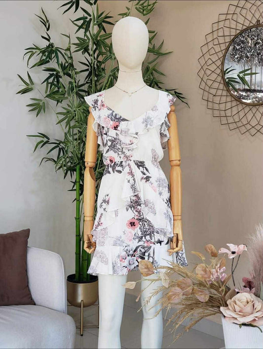 VESTIDO GASA FLOREADO