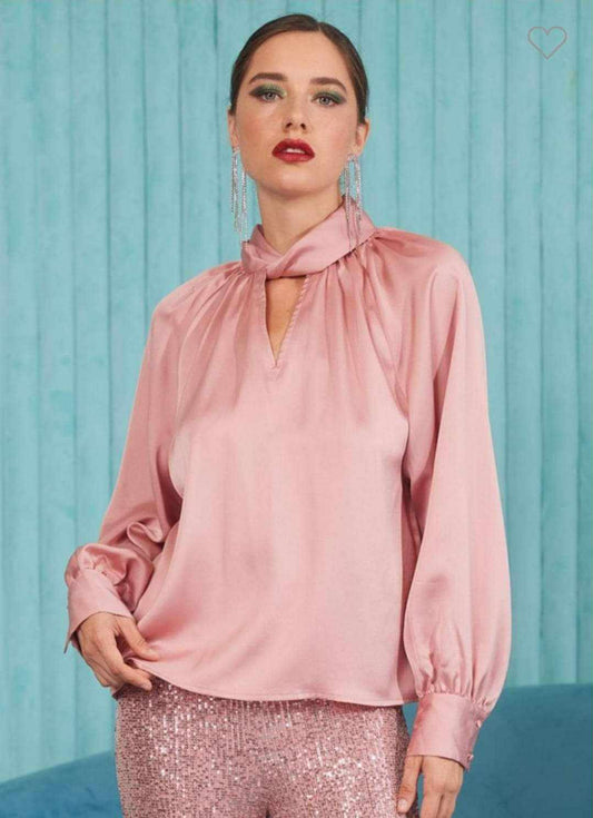 BLUSA SATIN ROSA