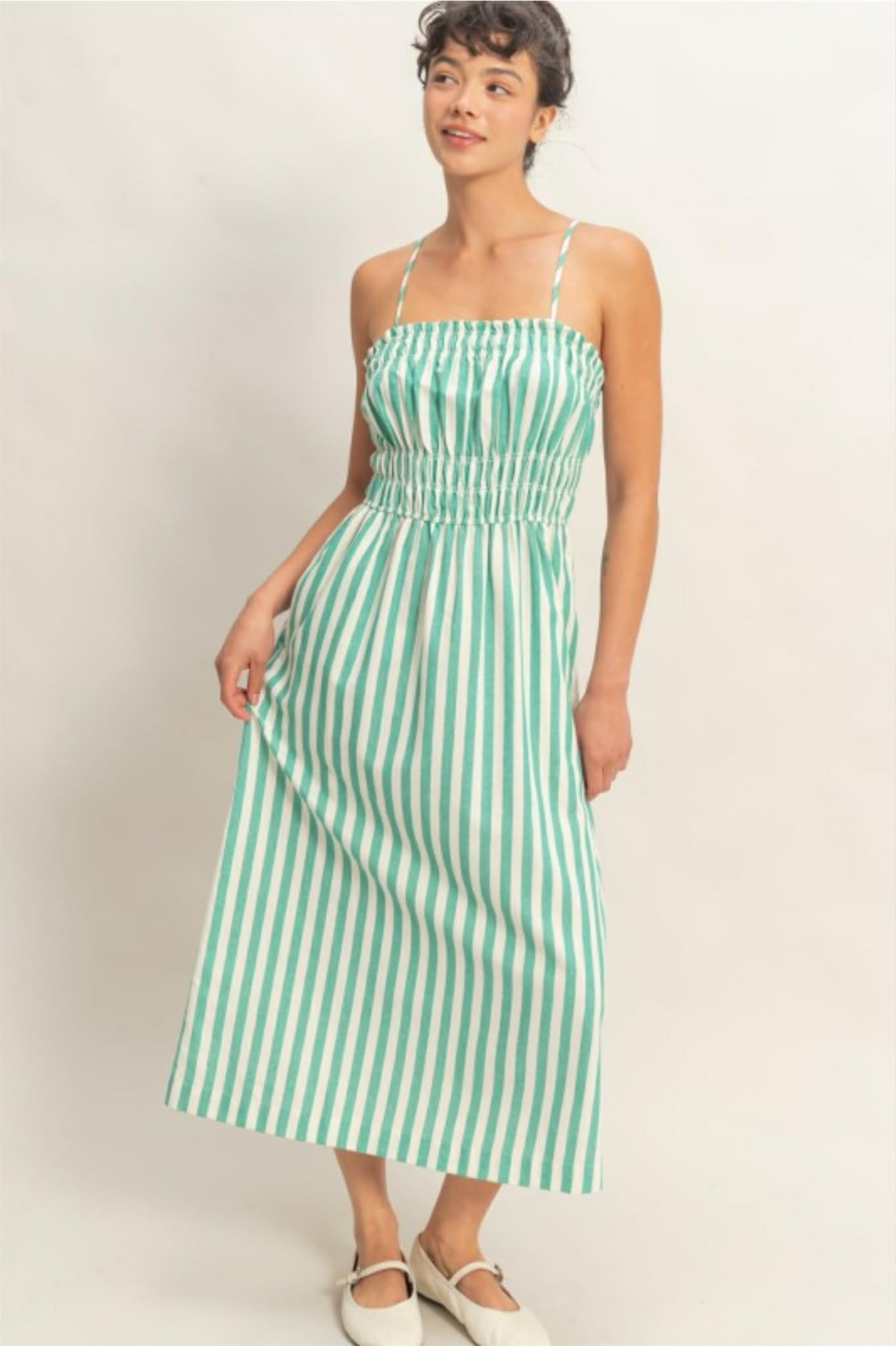 Maxi vestido verde
