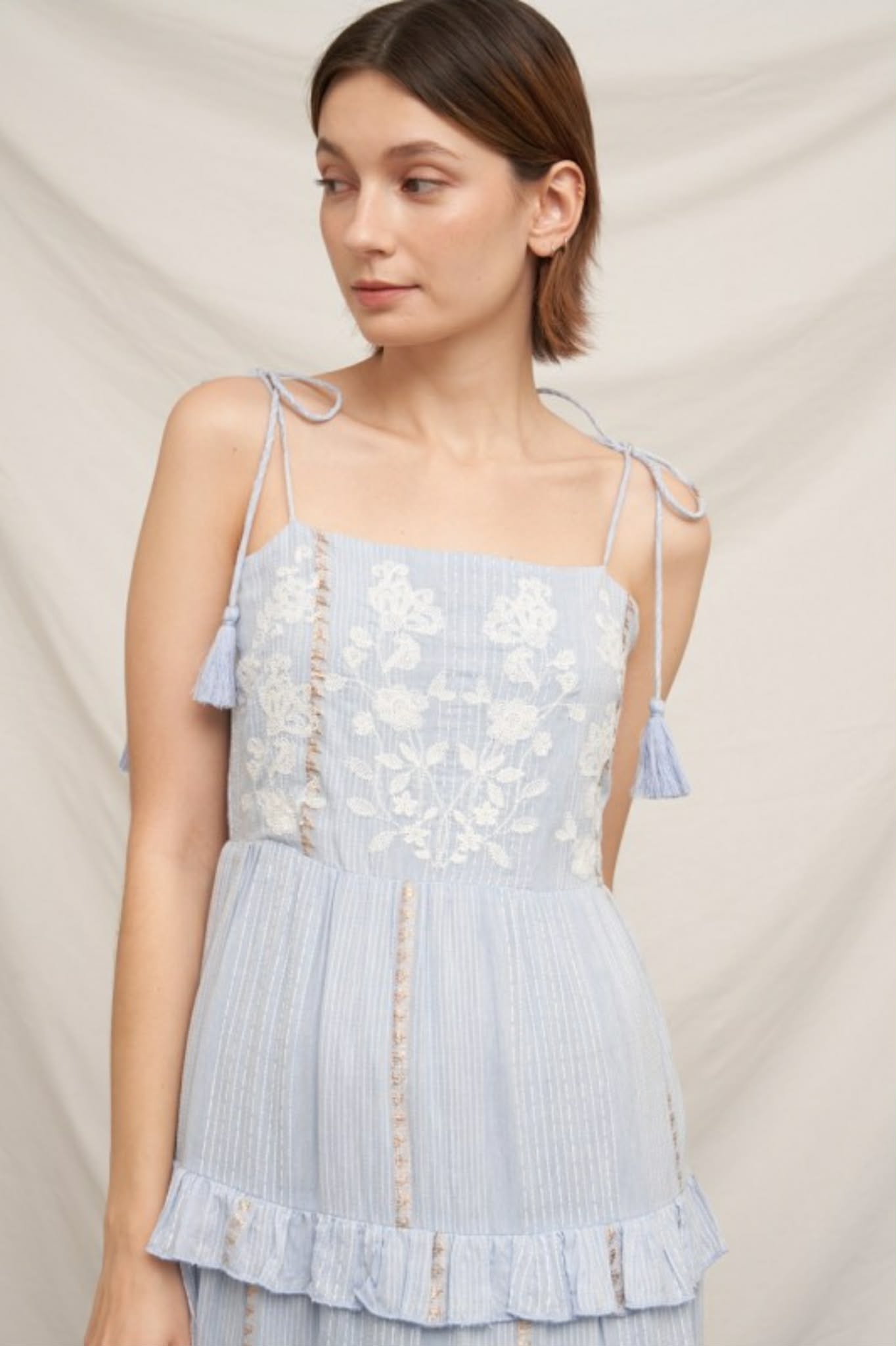 Vestido midi azul