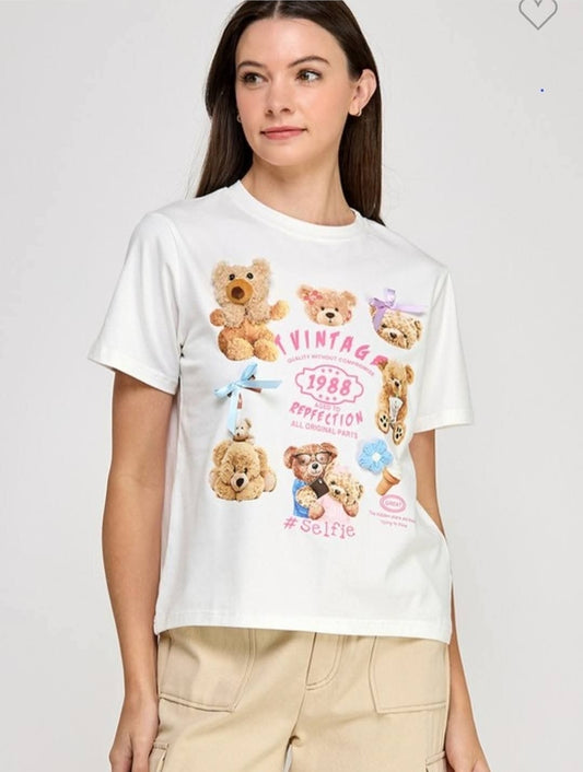 Playera blanca Osos