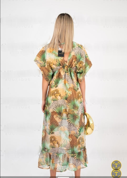 Vestido estampado Cheetah
