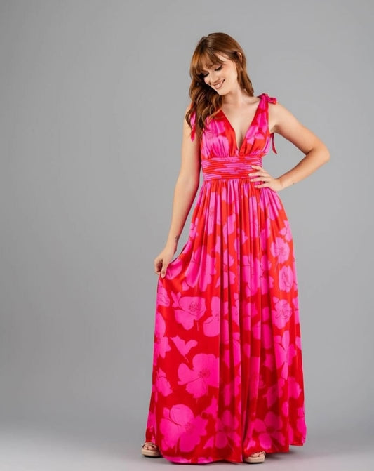 Maxi vestido Rojo Rosa